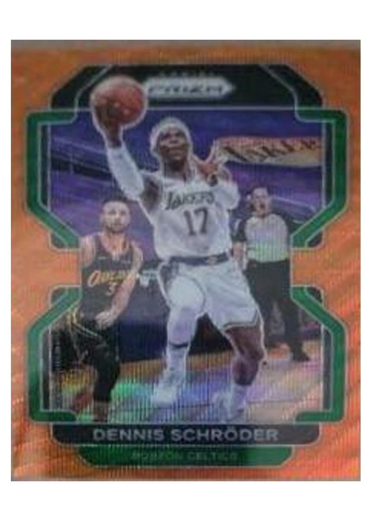 2021-22 Panini Prizm Base Set Dennis Schroder #20 card