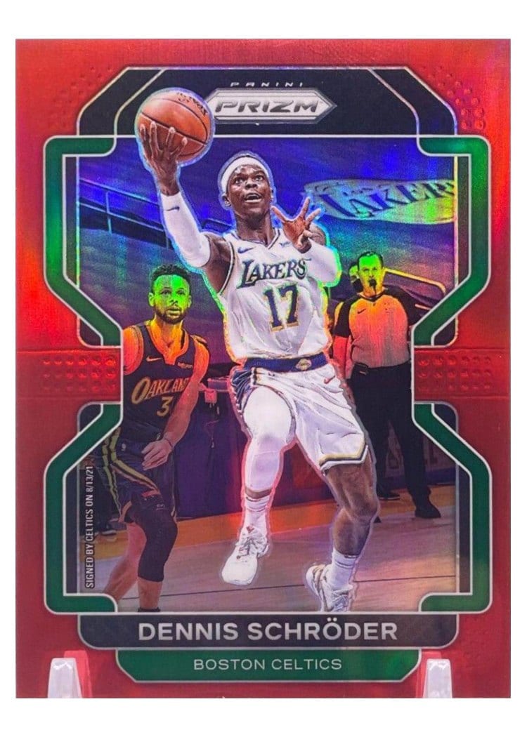 2021-22 Panini Prizm Base Set Dennis Schroder #20 card