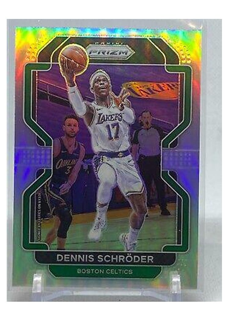 2021-22 Panini Prizm Base Set Dennis Schroder #20 card