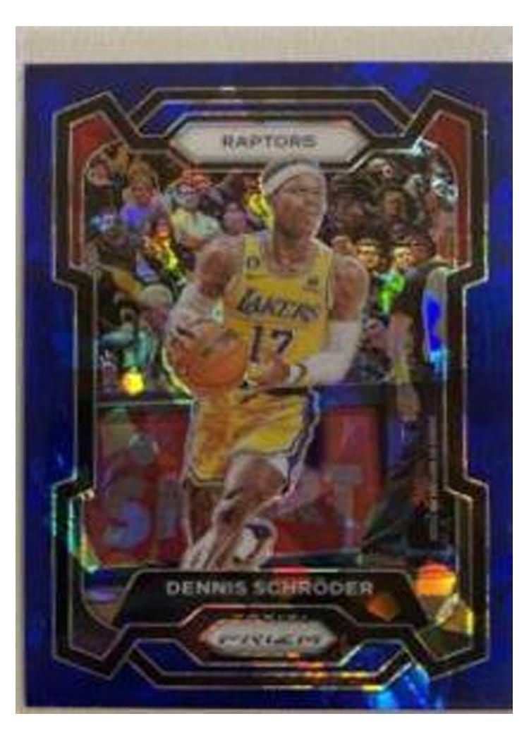 2023-24 Panini Prizm Base Set Dennis Schroder Blue Ice #265 card