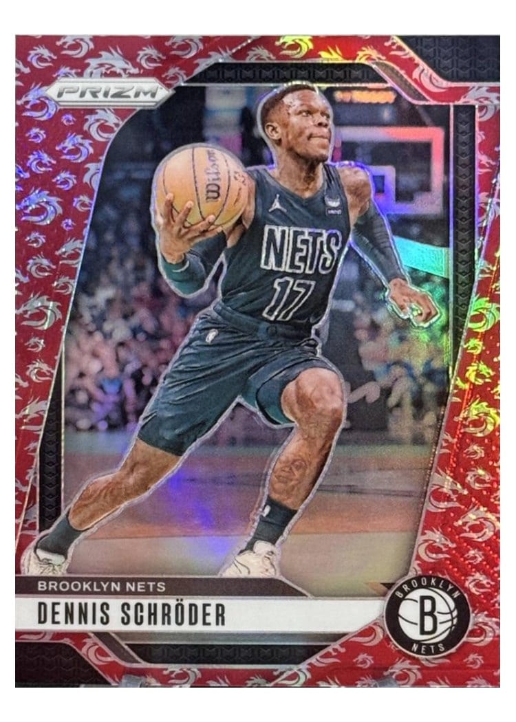 2024-25 Panini Prizm Base Set Dennis Schroder #218 card
