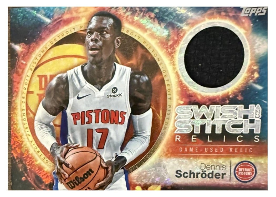2025-26 Topps Swish and Stitch Relics Dennis Schröder #SST-DS card