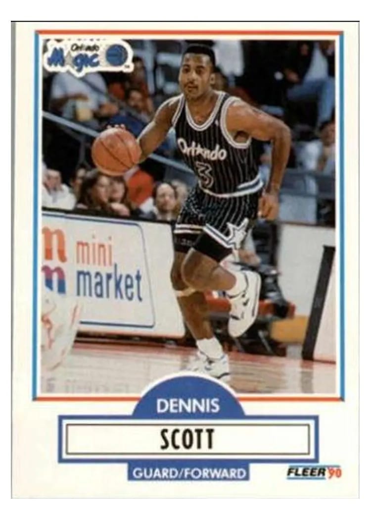1990 Fleer Update Dennis Scott #U-68 card