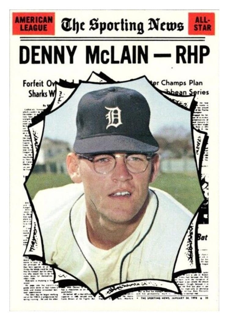 1970 Topps Denny McLain #467 card