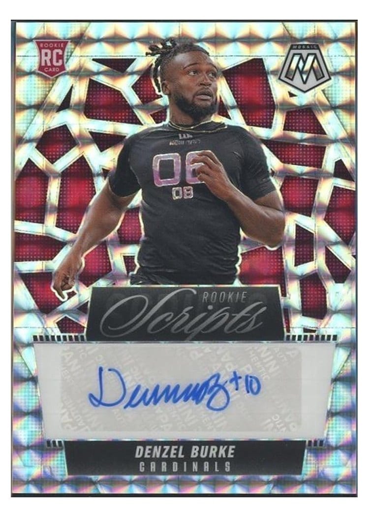 2025 Panini Mosaic Rookie Scripts Denzel Burke #RS-DBE card
