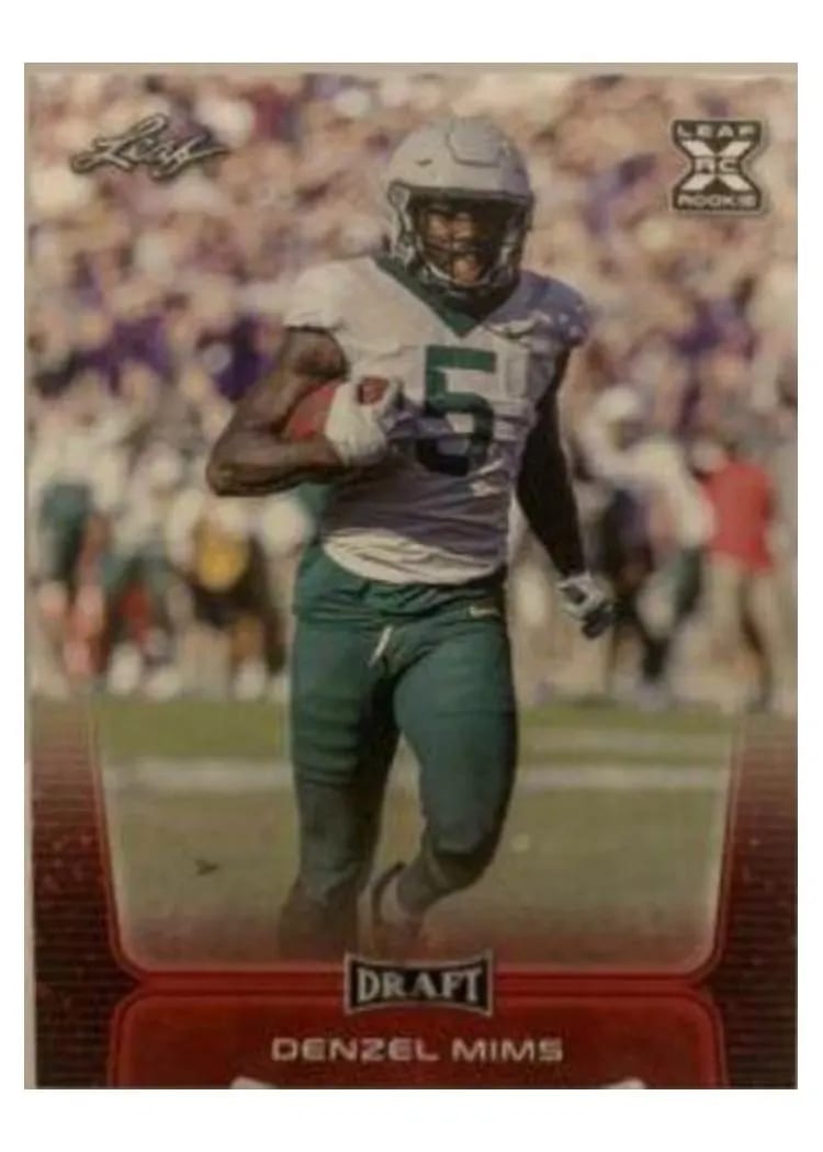 2020 Leaf Draft Denzel Mims #27 card