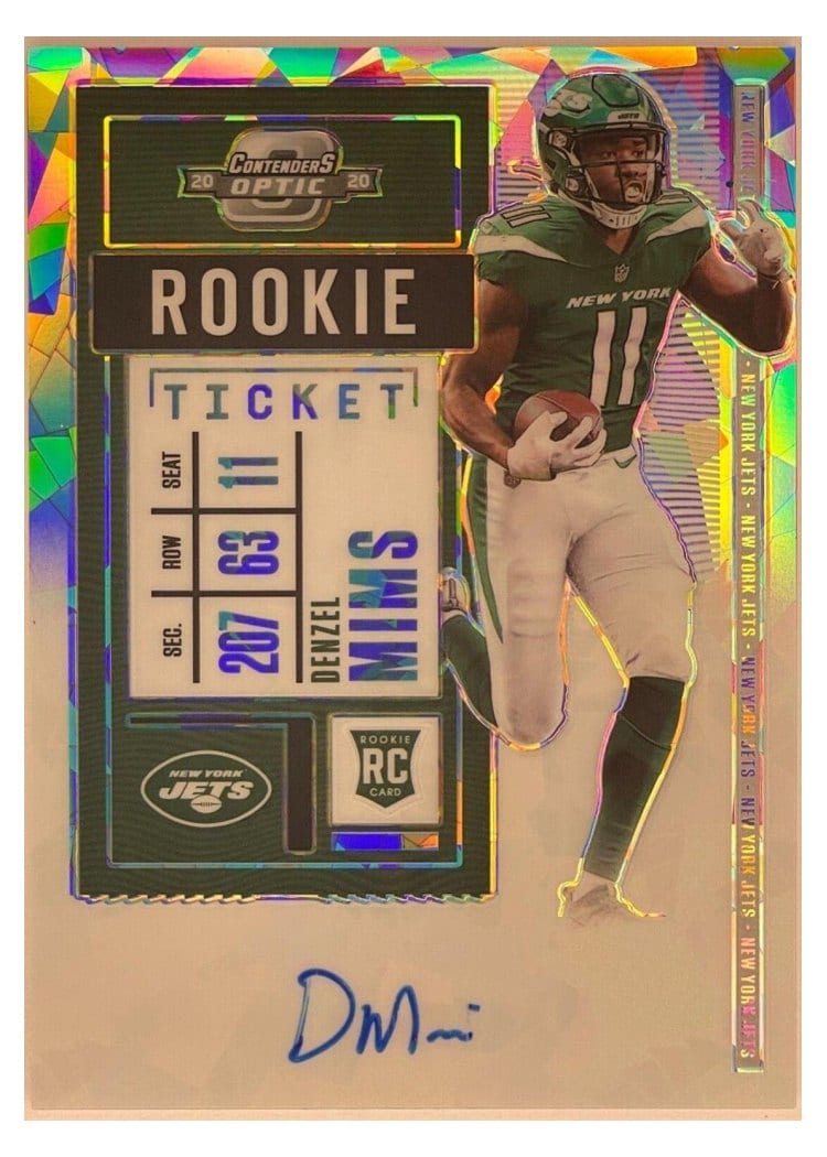 2020 Panini Contenders Optic Base Set Denzel Mims #125 card