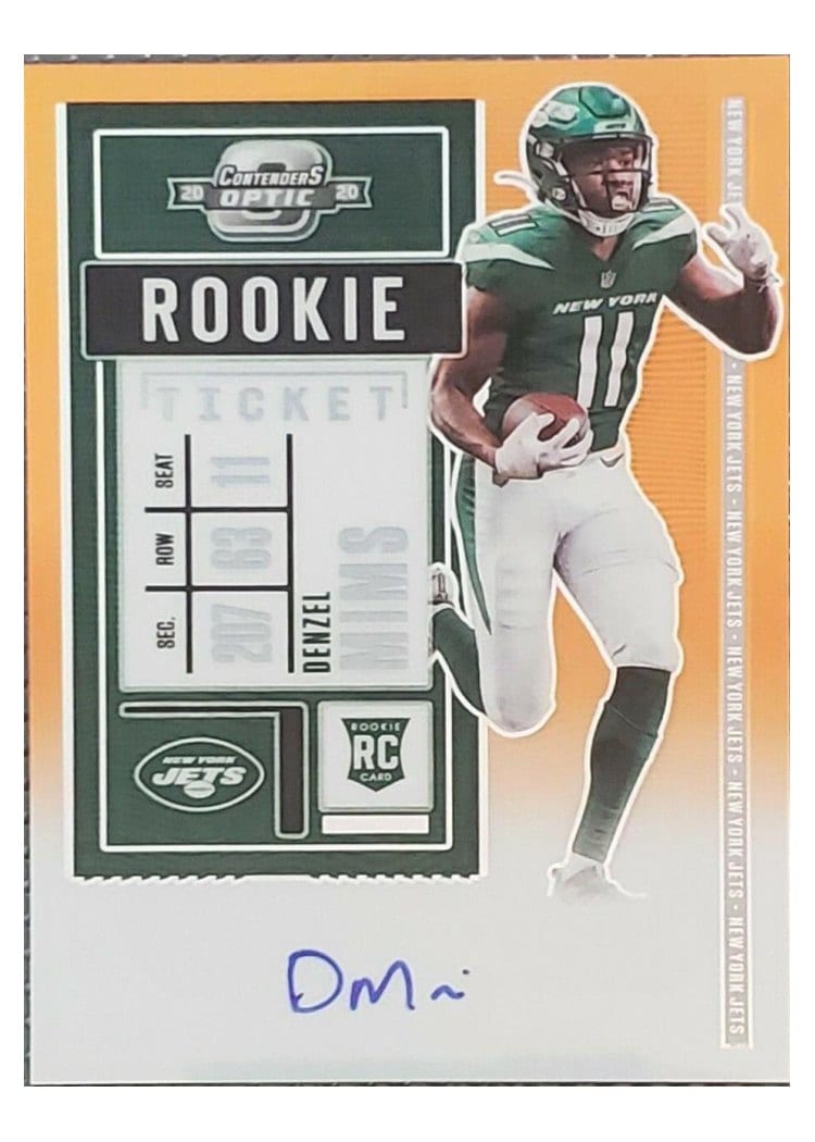2020 Panini Contenders Optic Base Set Denzel Mims #125 card