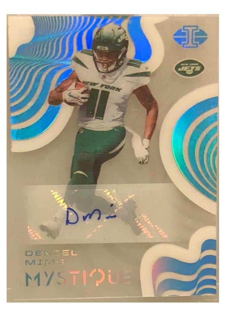 2020 Panini Illusions Mystique Autographs Denzel Mims #MY20 card