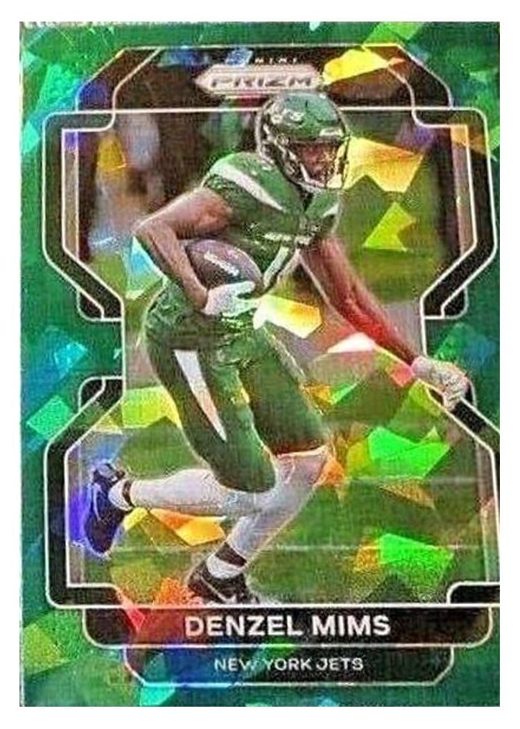 2021 Panini Prizm Base Set Denzel Mims Green Ice Prizm #85 card
