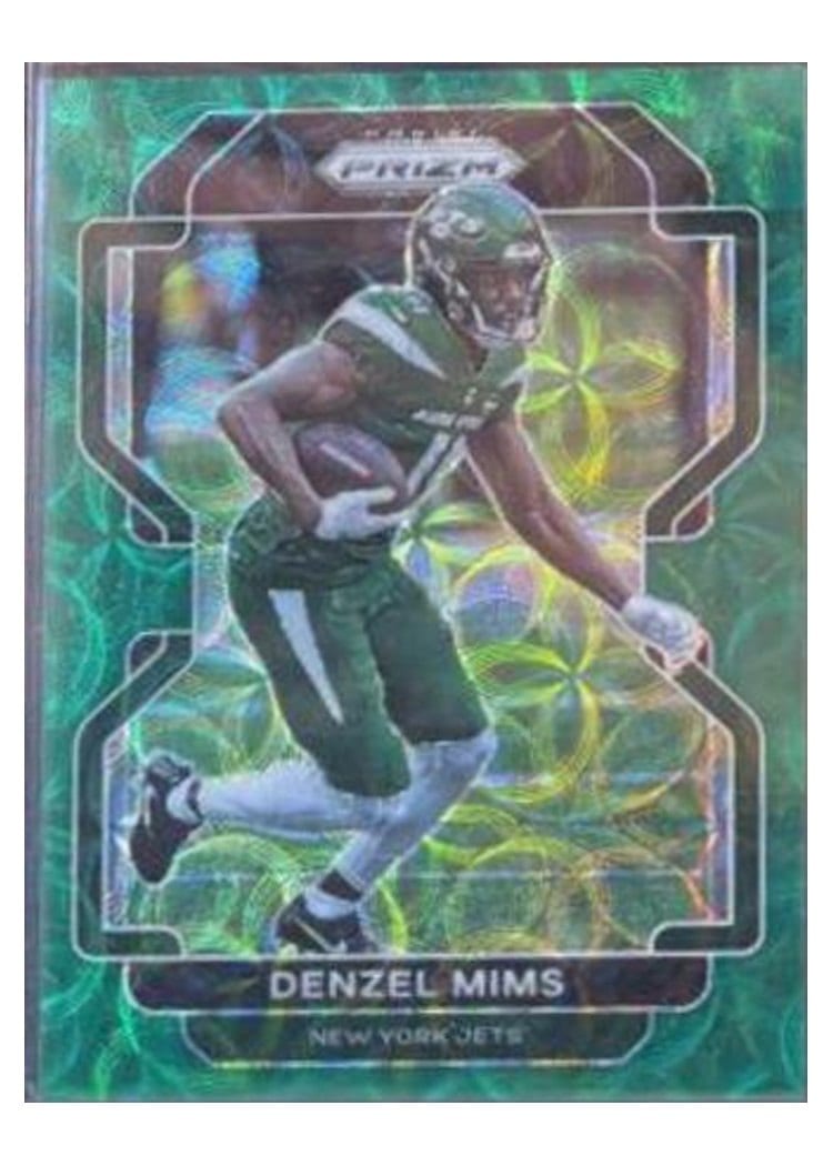 2021 Panini Prizm Base Set Denzel Mims Green Scope Prizm #85 card