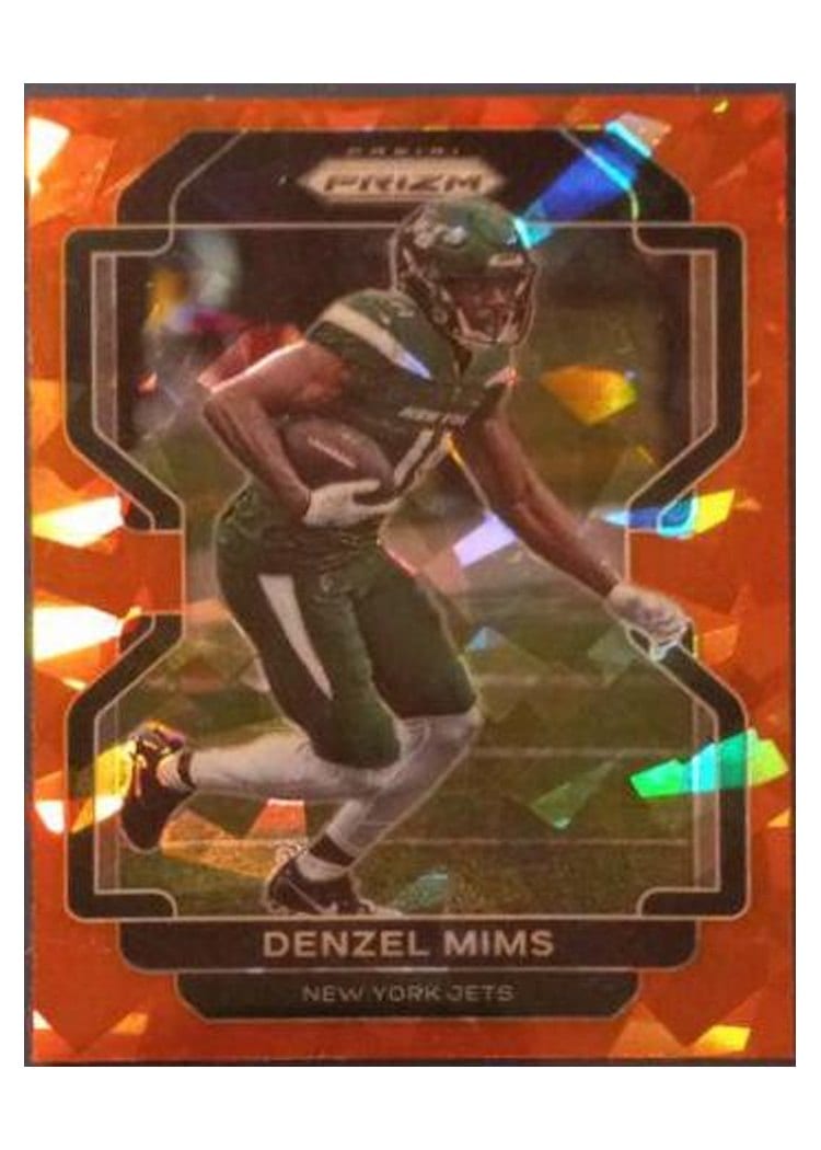 2021 Panini Prizm Base Set Denzel Mims Orange Ice Prizm #85 card