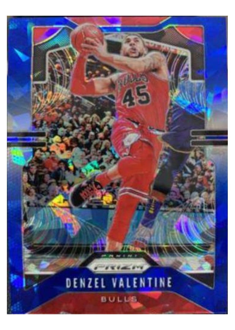 2019-20 Panini Prizm Base Set Denzel Valentine Blue Ice Prizm #66 card