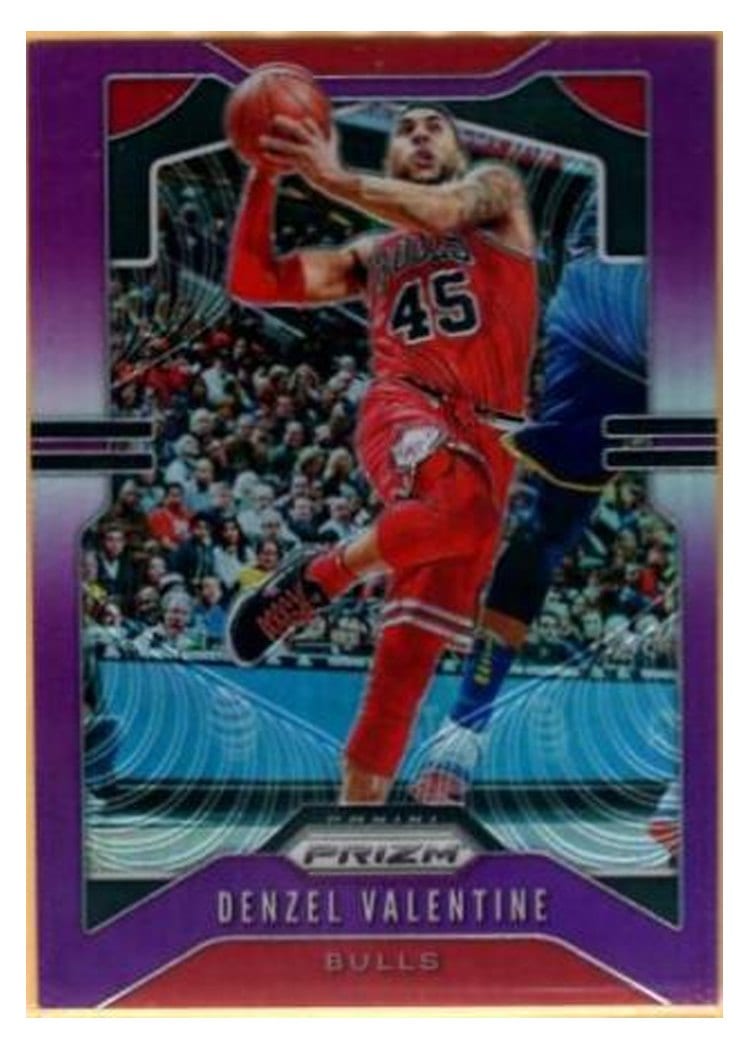 2019-20 Panini Prizm Base Set Denzel Valentine Purple Prizm #66 card