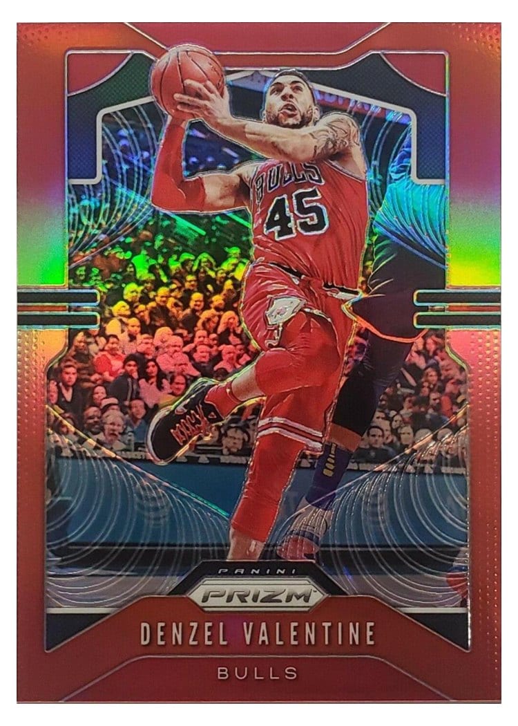 2019-20 Panini Prizm Base Set Denzel Valentine Red Prizm #66 card