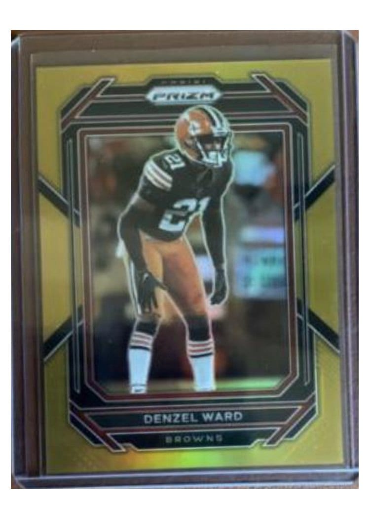 2022 Panini Prizm Base Set Denzel Ward Gold #73 card