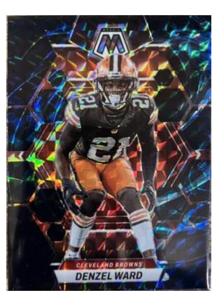 2023 Panini Mosaic Base Set Denzel Ward Genesis #52 card