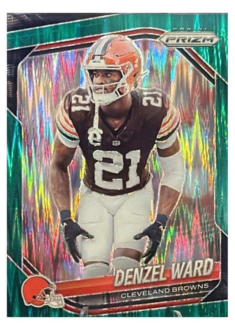 2025 Panini Prizm Base Set Denzel Ward #90 card