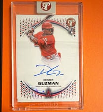2022 Bowman Chrome Invicta Autographs Denzer Guzman #BIA-DG card