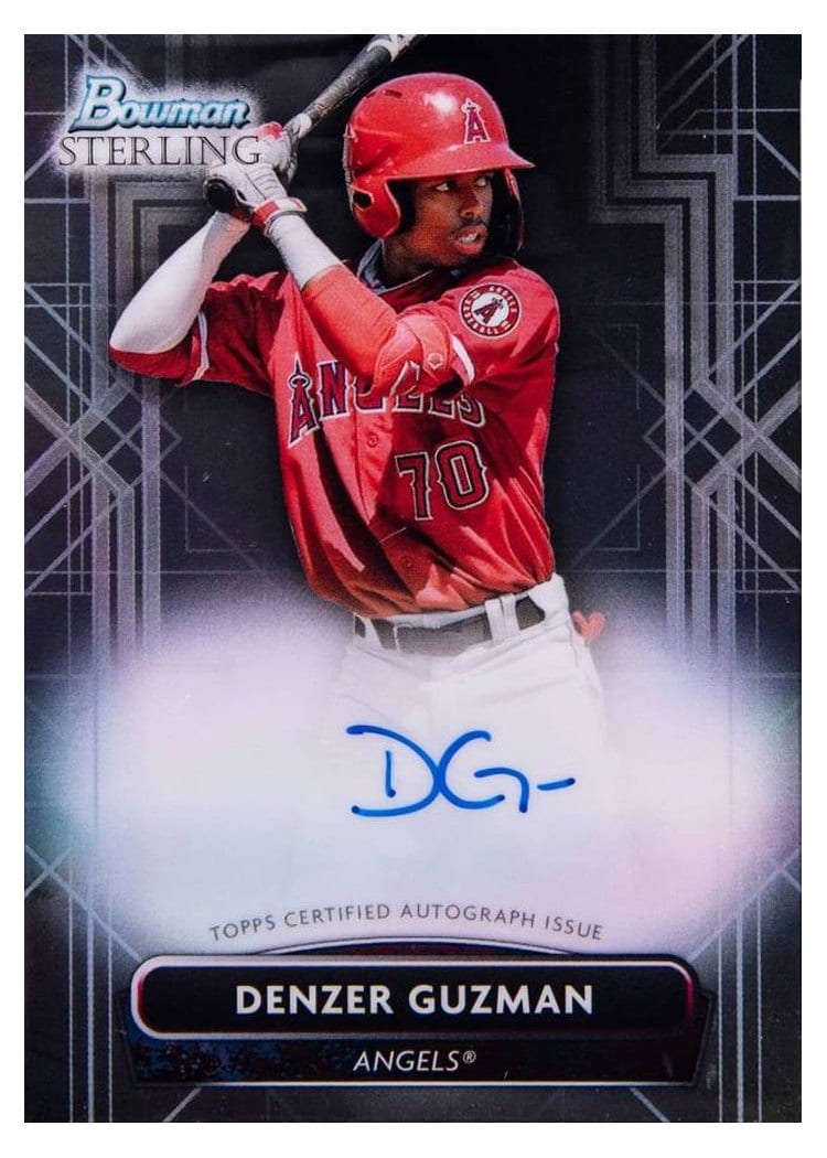 2022 Bowman Sterling Prospect Autographs Denzer Guzman #PA-DG card