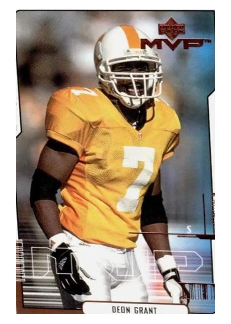 2000 Upper Deck MVP Deon Grant #7 card