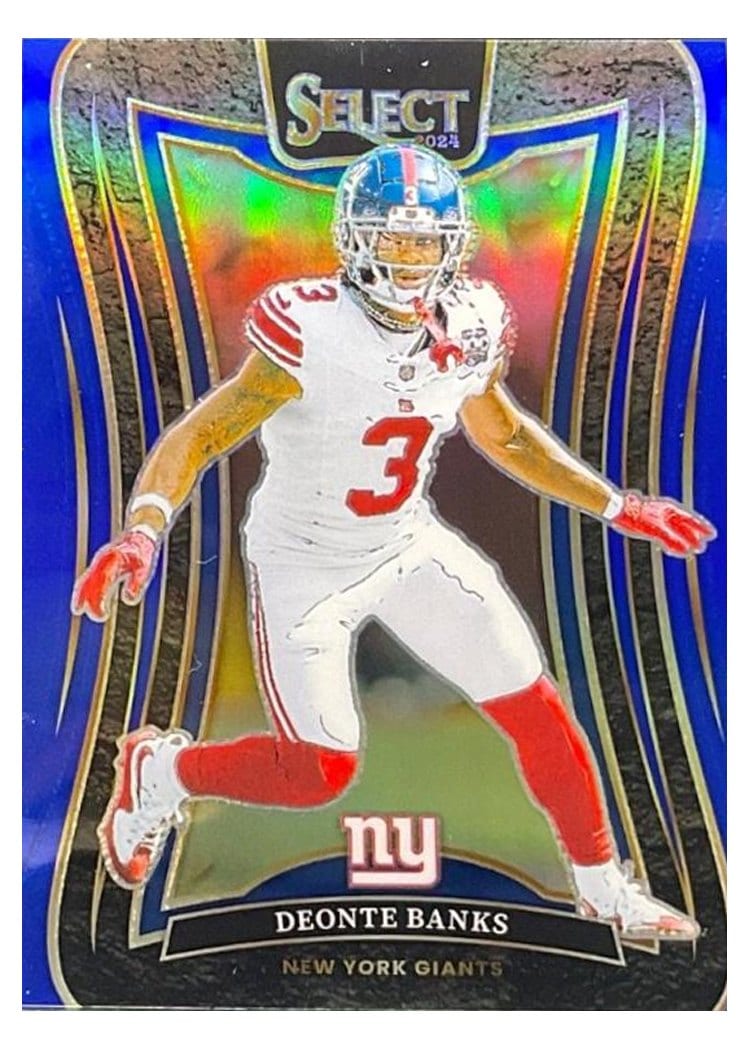 2024 Panini Select Base Set Deonte Banks Blue Prizm #330 card