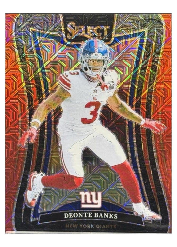 2024 Panini Select Base Set Deonte Banks Red Prizm #330 card