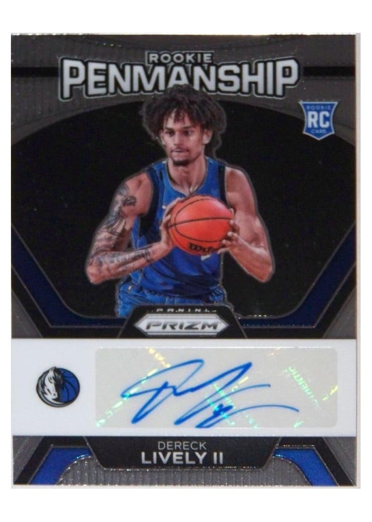 2023-24 Panini Prizm Rookie Penmanship Dereck Lively II #RP-DLI card