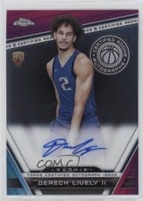 2023-24 Topps Chrome Certified Rookie Autographs Dereck Lively II #CRA-DL card
