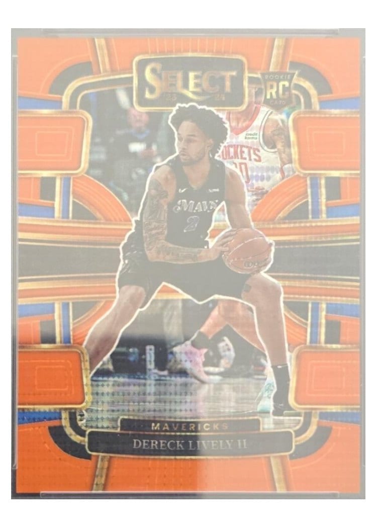 2023 Panini Select Dereck Lively II Pulsar Neon Orange FOTL Prizm #76 card