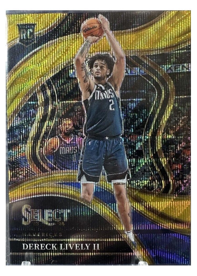 2023 Panini Select Dereck Lively II Wave Gold Prizm #76 card
