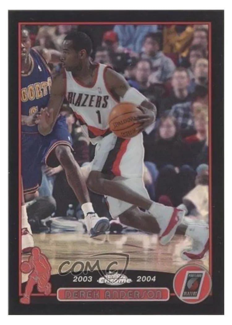 2003 Topps Chrome Derek Anderson #74 card