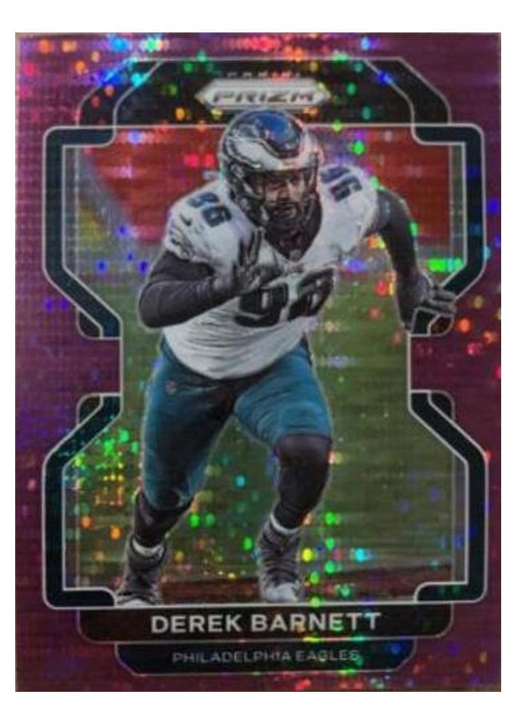 2021 Panini Prizm Base Set Derek Barnett Purple Pulsar Prizm #226 card