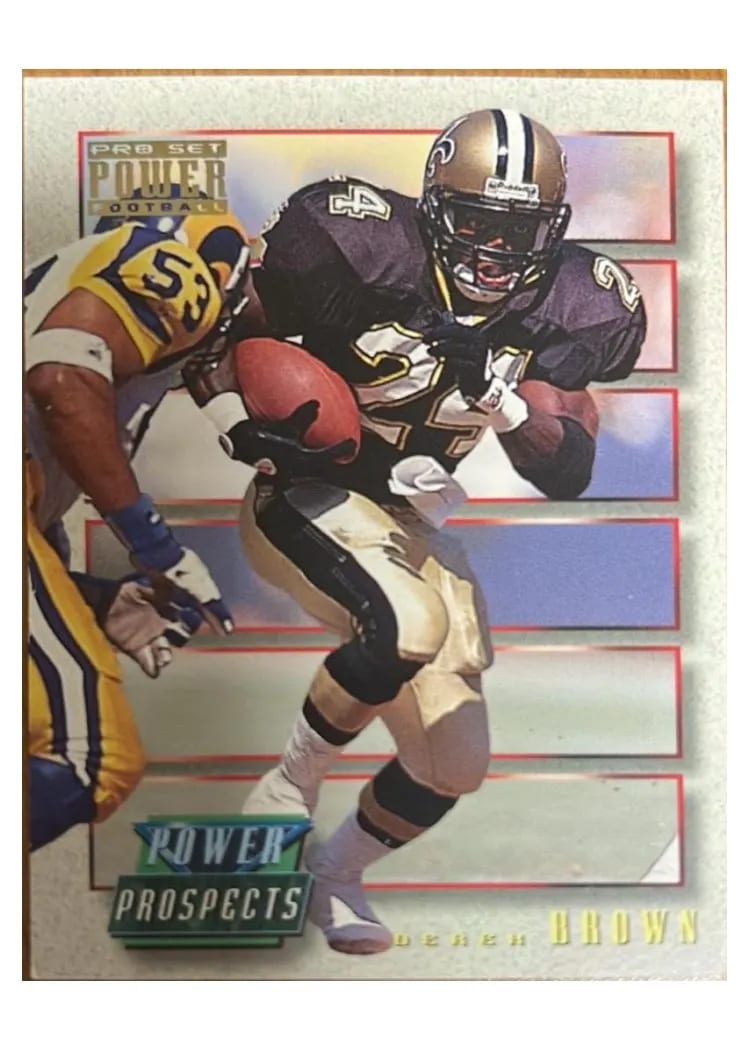 1993 Pro Set Power Update Prospects Derek Brown #PP13 card