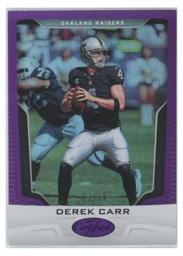 2017 Panini Certified Derek Carr #36 card