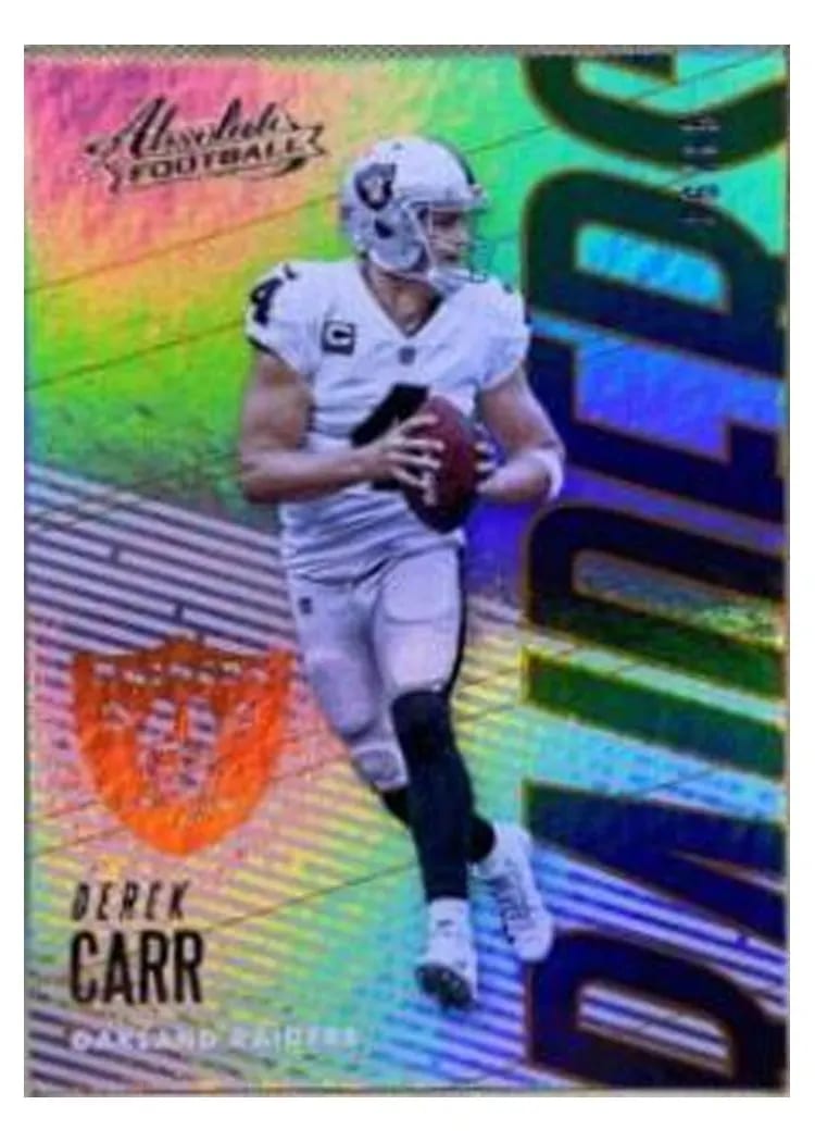 2018 Panini Absolute Derek Carr #77 card