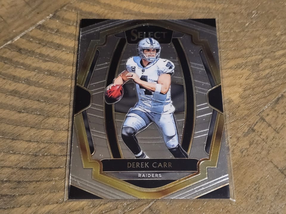 2018 Panini Select Derek Carr #114 card