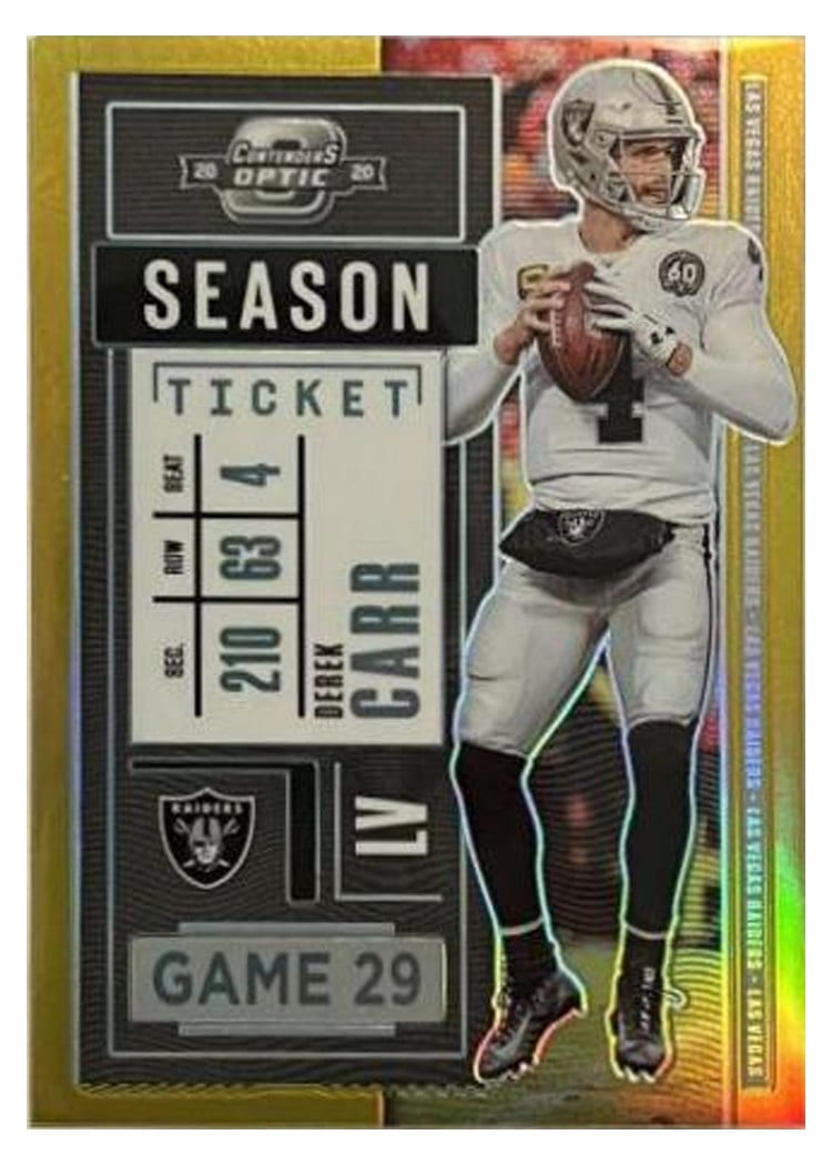2020 Panini Contenders Optic Base Set Derek Carr #31 card