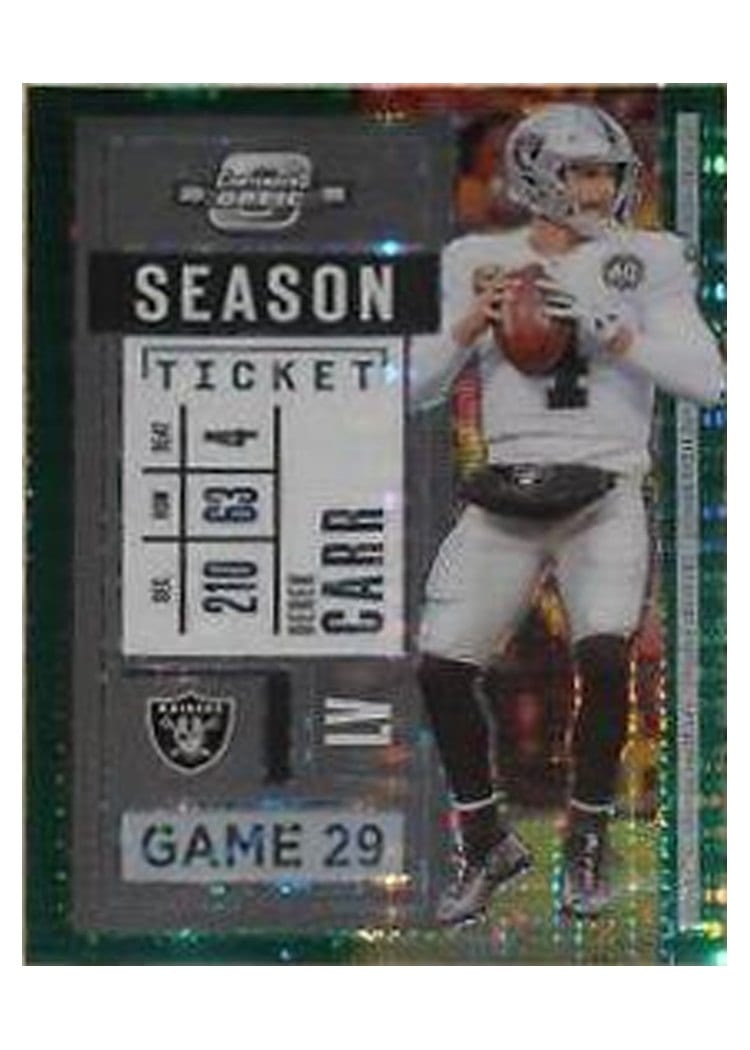 2020 Panini Contenders Optic Base Set Derek Carr #31 card