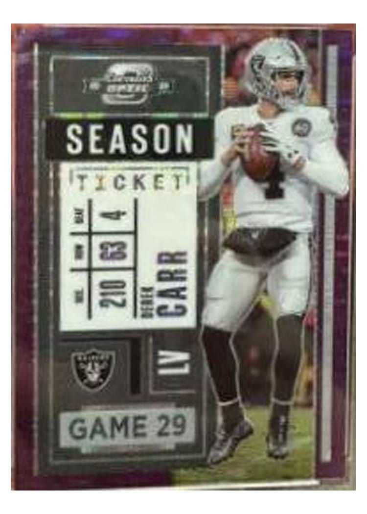 2020 Panini Contenders Optic Base Set Derek Carr #31 card