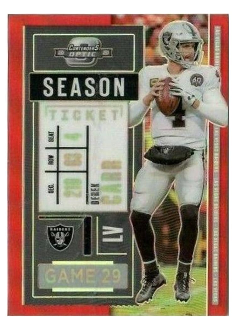 2020 Panini Contenders Optic Base Set Derek Carr #31 card