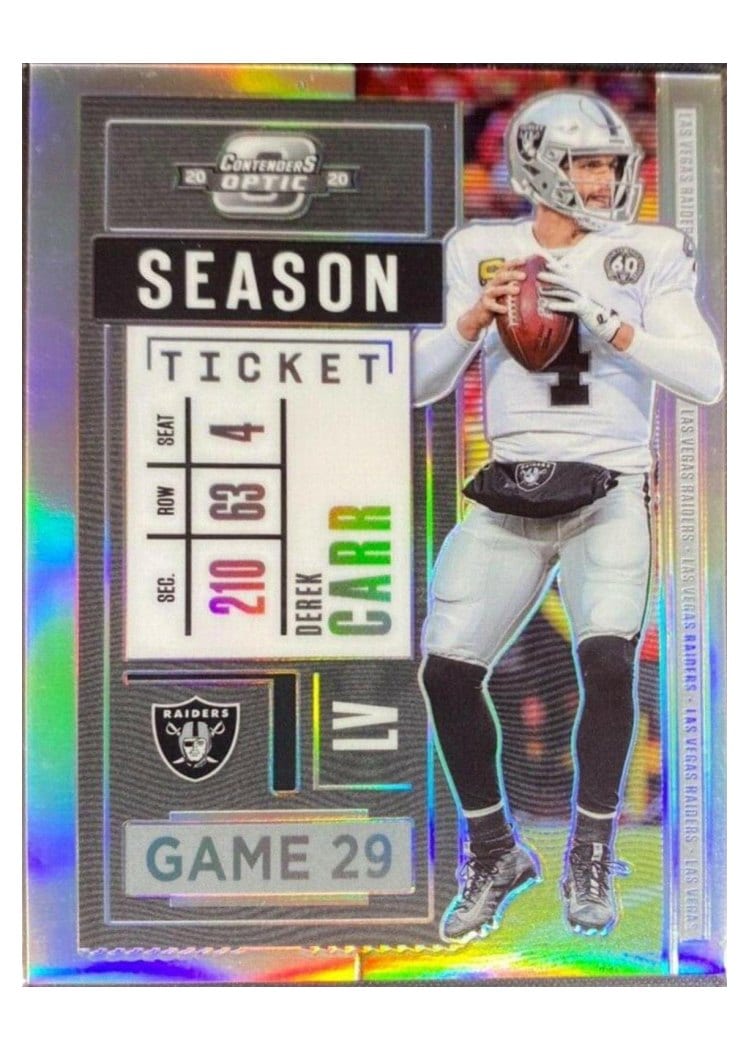 2020 Panini Contenders Optic Base Set Derek Carr #31 card