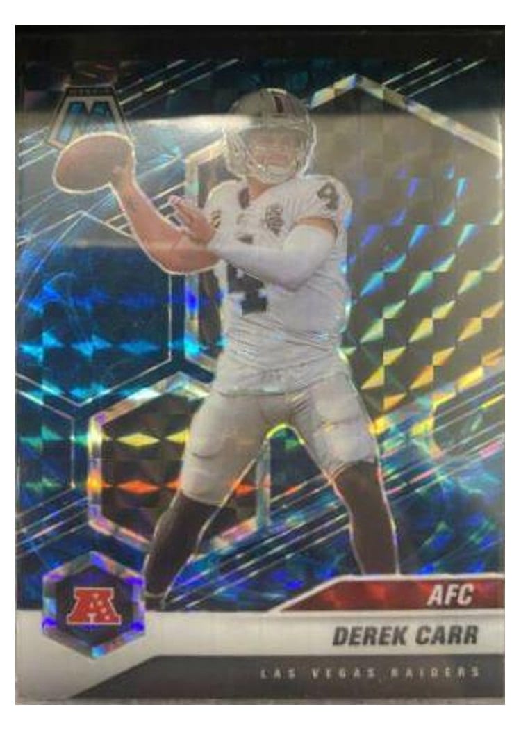 2021 Panini Mosaic Base Set Derek Carr #104 card