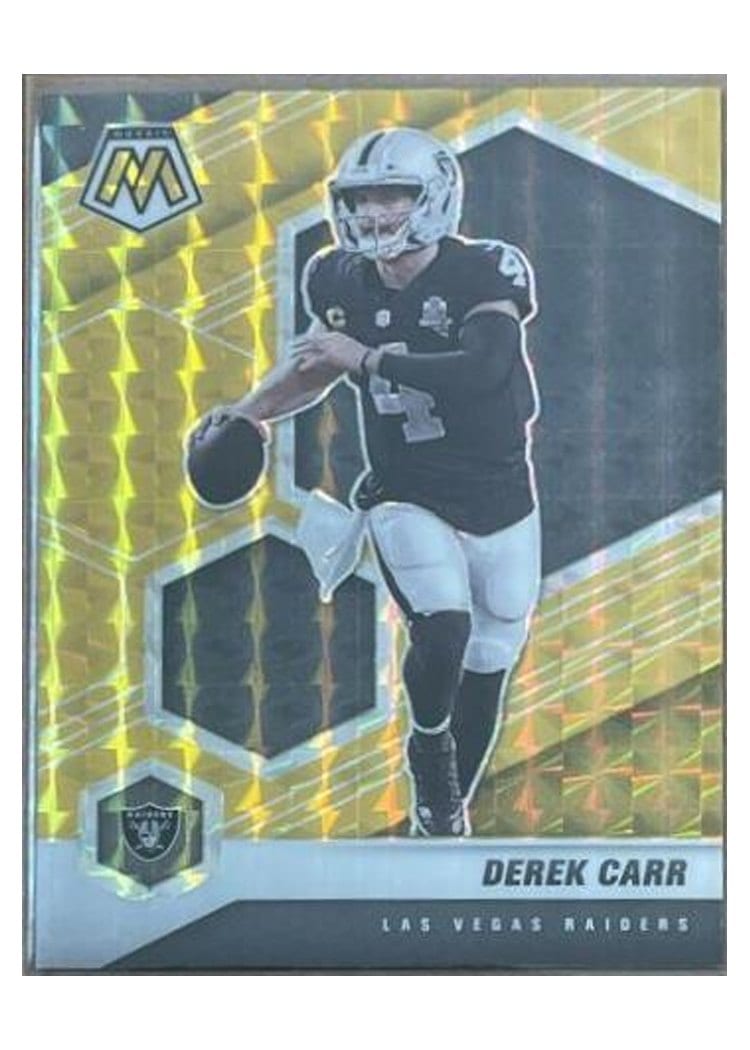 2021 Panini Mosaic Base Set Derek Carr #104 card