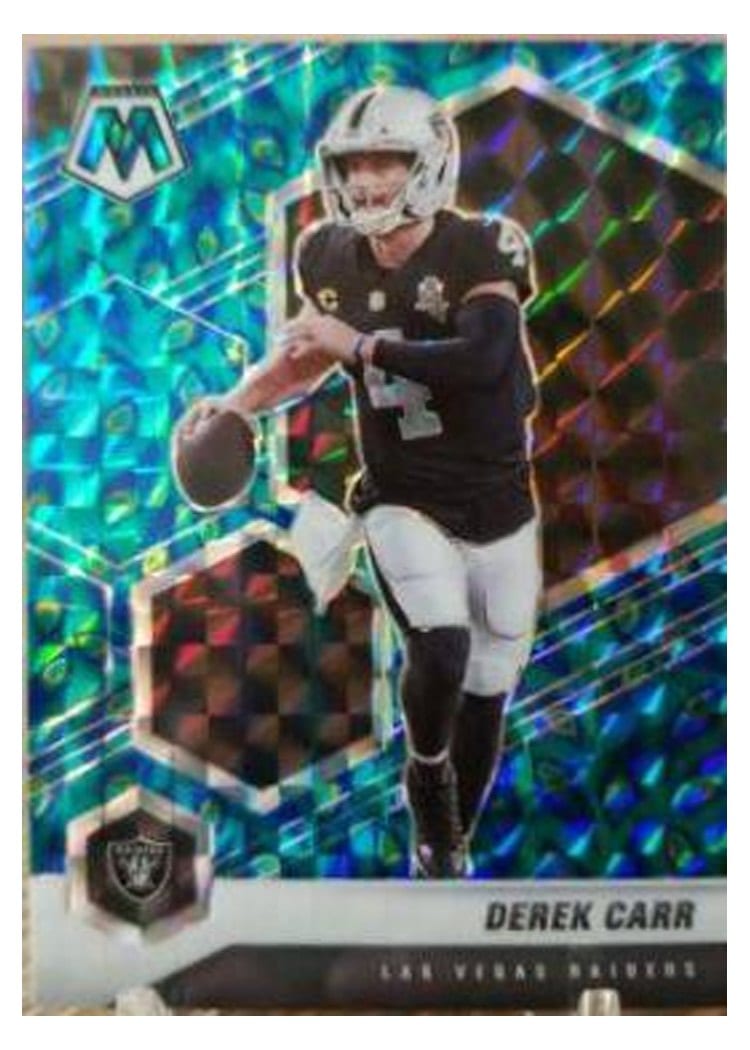 2021 Panini Mosaic Base Set Derek Carr #104 card