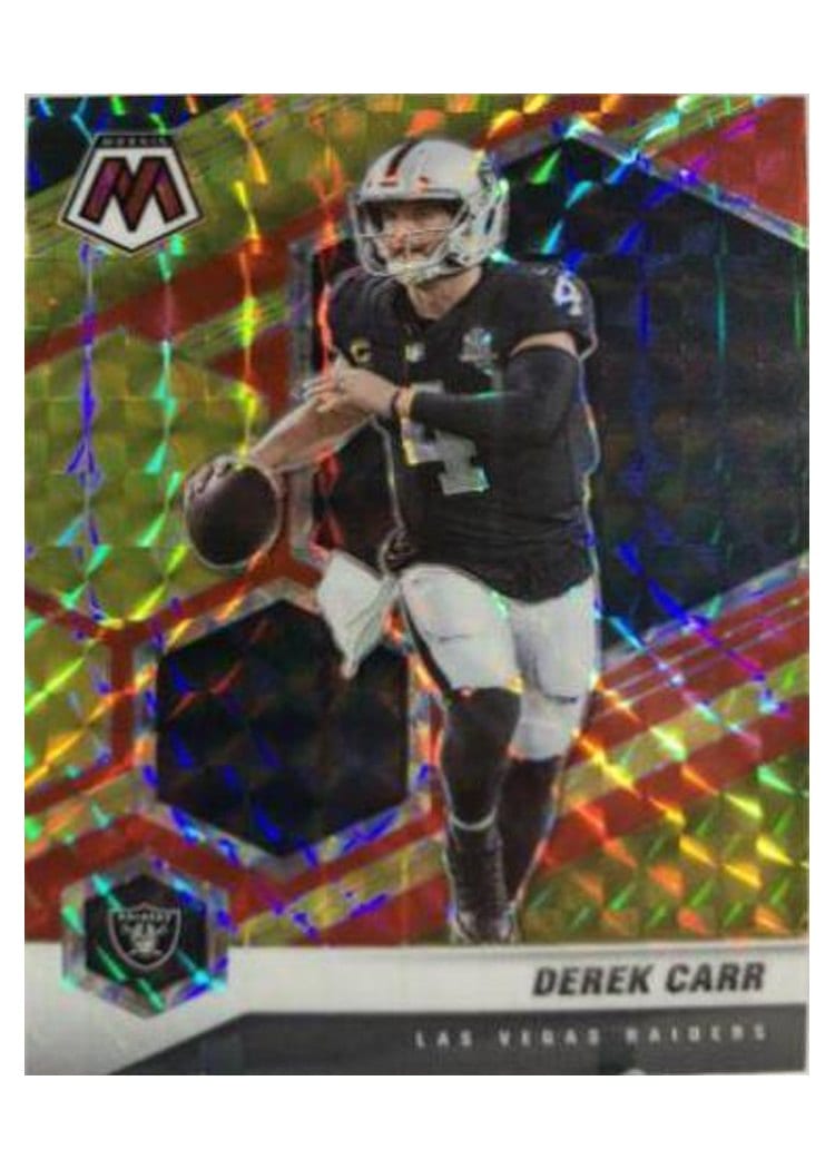2021 Panini Mosaic Base Set Derek Carr #104 card