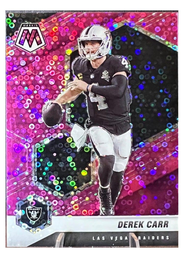 2021 Panini Mosaic Base Set Derek Carr #104 card