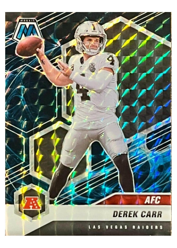 2021 Panini Mosaic Base Set Derek Carr #229 card