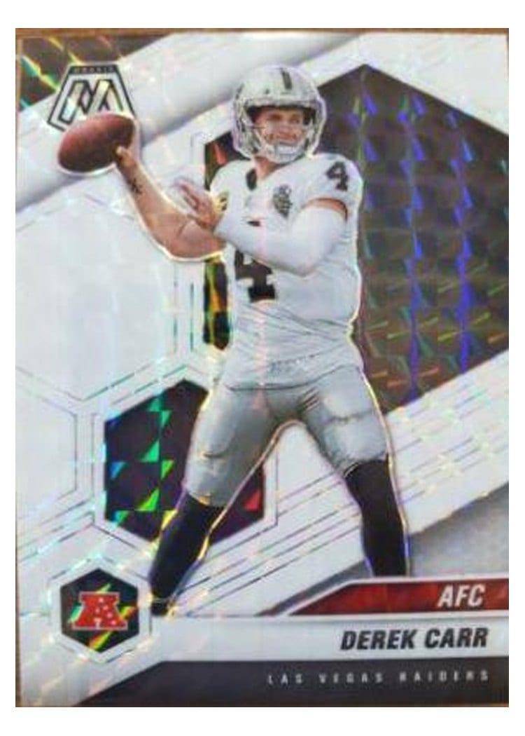 2021 Panini Mosaic Base Set Derek Carr #229 card