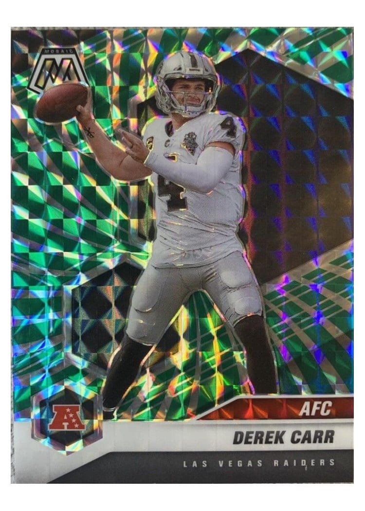 2021 Panini Mosaic Base Set Derek Carr #229 card